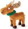 Moose Dog Toy Merry Chrismoose Christmas Plush w/ Wreath Collar