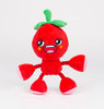 Cherry Dog Toy Ropez Fruit Premium Plush w/ Squeaker & Pull Through Rope