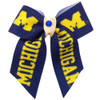 Michigan Wolverines Dog Cat Hair Bow w/ Rhinestone Accent Small USA Made
