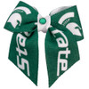 Michigan State Spartans Dog Cat Hair Bow w/ Rhinestone Accent Small USA Made