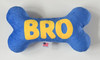 BRO Bone Dog Toy Premium Plush Buddy w/ Squeaker USA Made