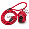 Snoopy Dog Rope Leash Walking Set w/ Waste Bag Dispenser & Charm