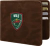 Minnesota Wild Brown Bifold Wallet Shield Logo w/ RFID Blocking