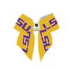 LSU Tigers Dog Cat Hair Bow w/ Rhinestone Accent Small USA Made