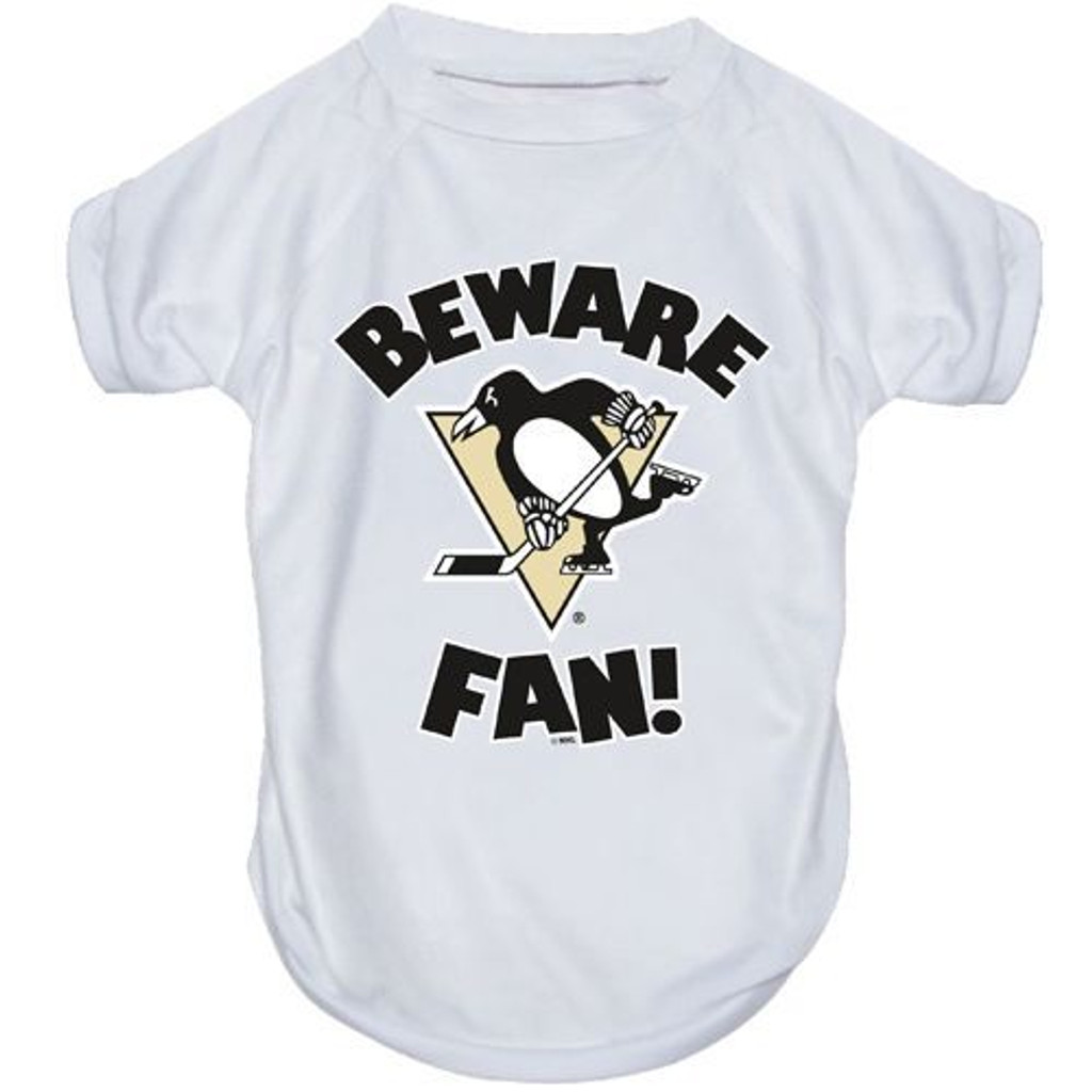 Pittsburgh Penguins Dog Pet Beware Fan Performance Tee T-Shirt