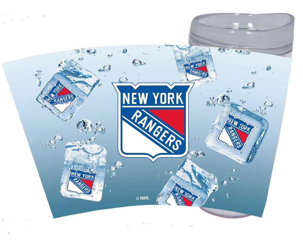 New York Rangers Ice Cube Design 16oz Travel Tumbler