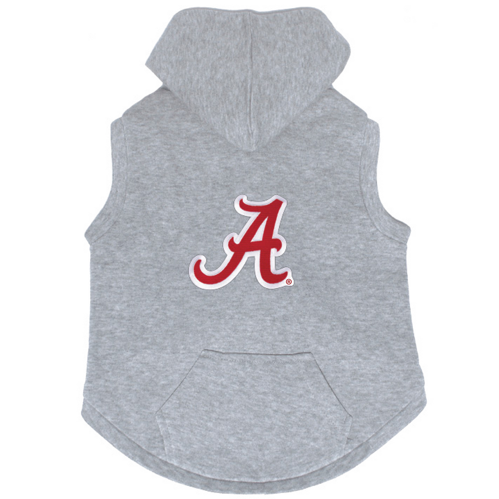 Alabama Crimson Tide Dog Pet Premium Button Up Embroidered Hoodie Sweatshirt