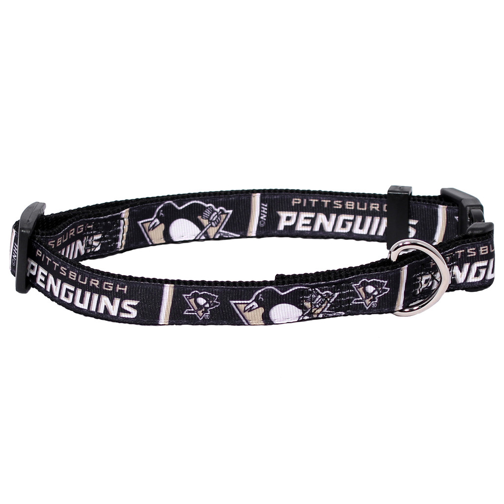 Pittsburgh Penguins Dog Pet Premium Adjustable Nylon Collar