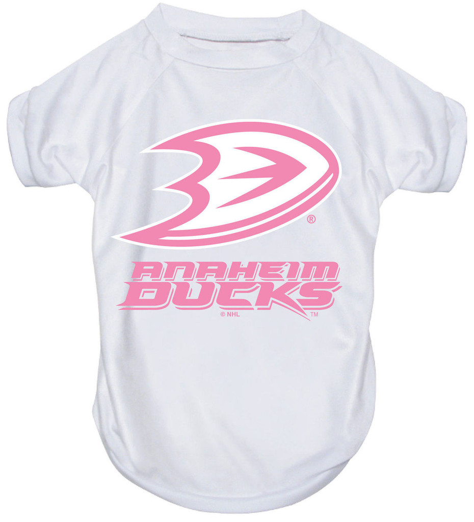 Anaheim Ducks Dog Pet Pink Performance Tee T-Shirt