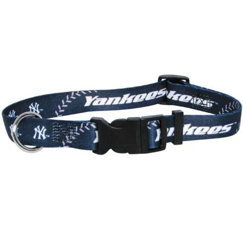 New York Yankees Dog Pet Adjustable Nylon Collar