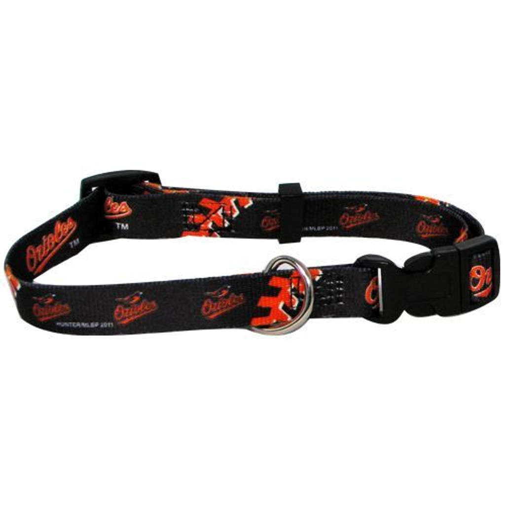 Baltimore Orioles Dog Pet Adjustable Nylon Collar