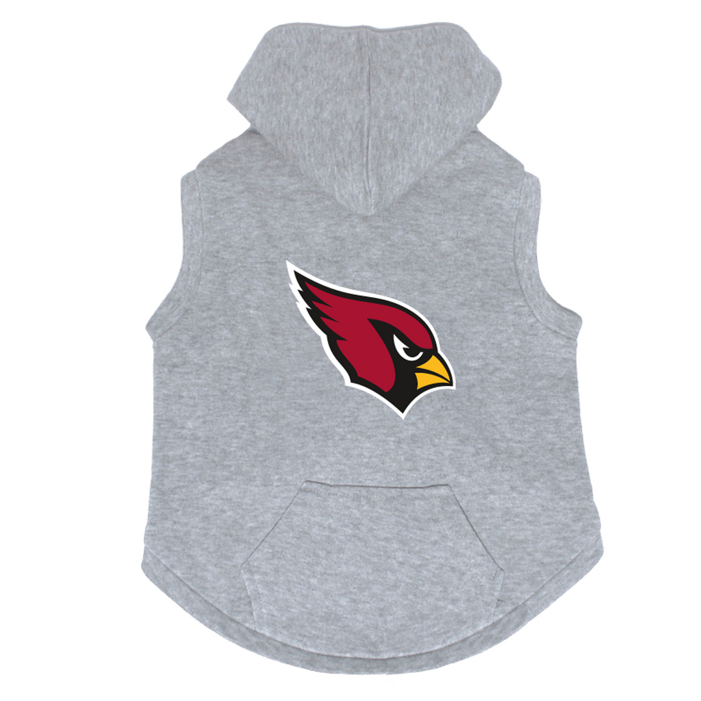 Arizona Cardinals Dog Pet Premium Button Up Embroidered Hoodie Sweatshirt