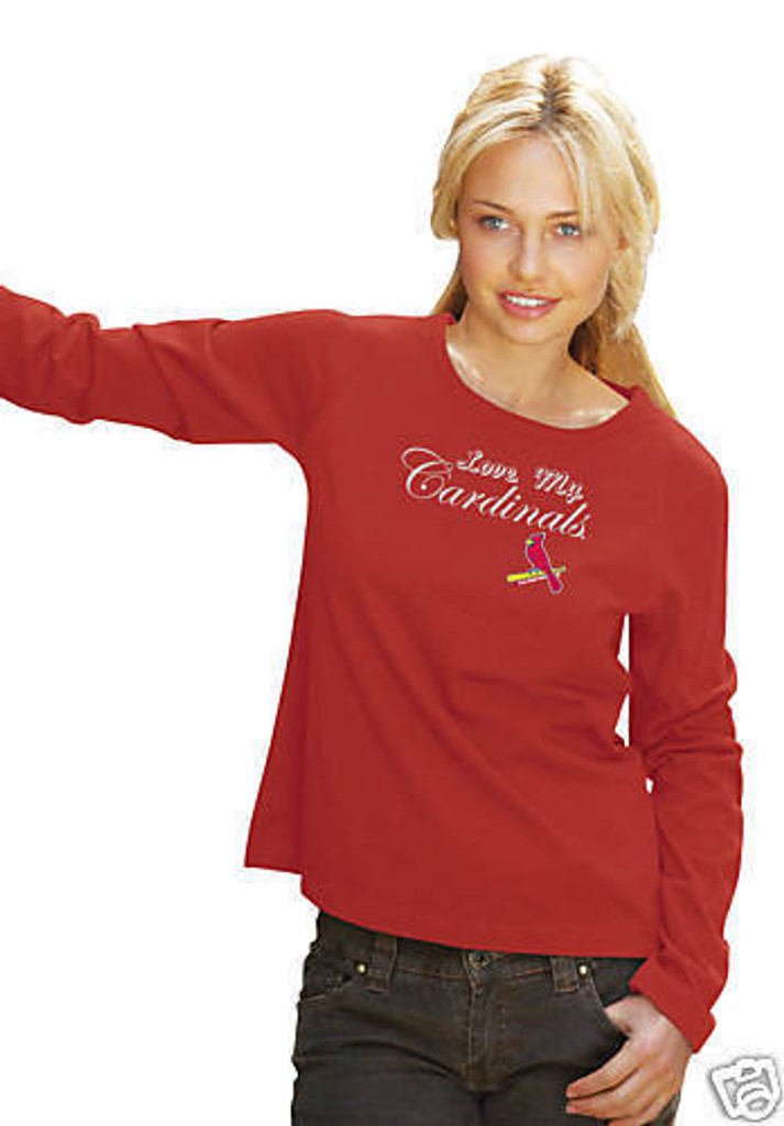 St. Louis Cardinals Love My Women's Long Sleeve Shirt