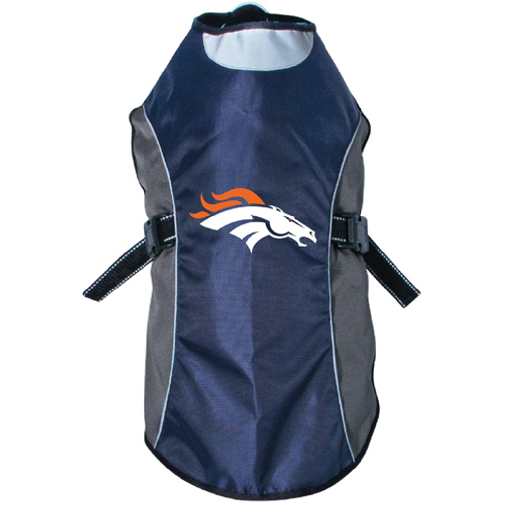 Denver Broncos Dog Pet Premium Reflective Jacket