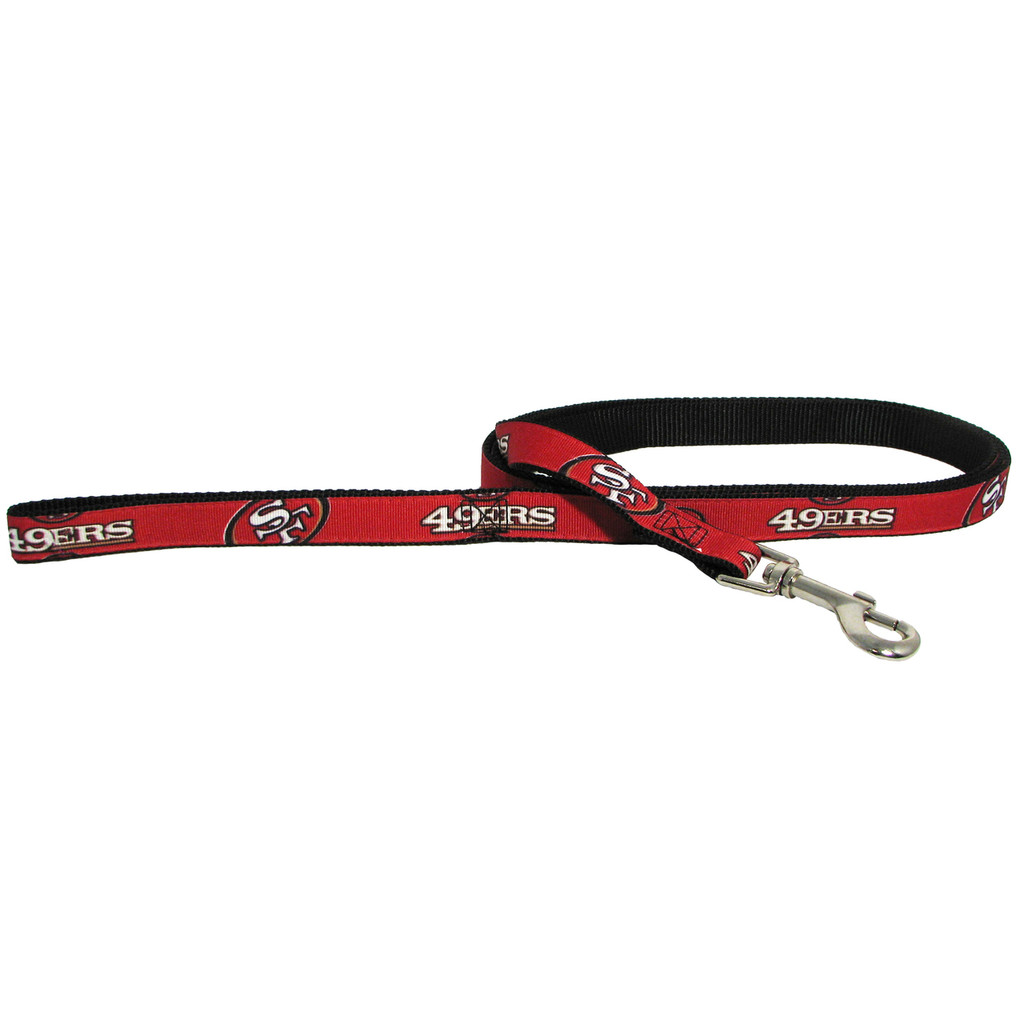 San Francisco 49ers Dog Pet Premium 6ft Nylon Lead Leash