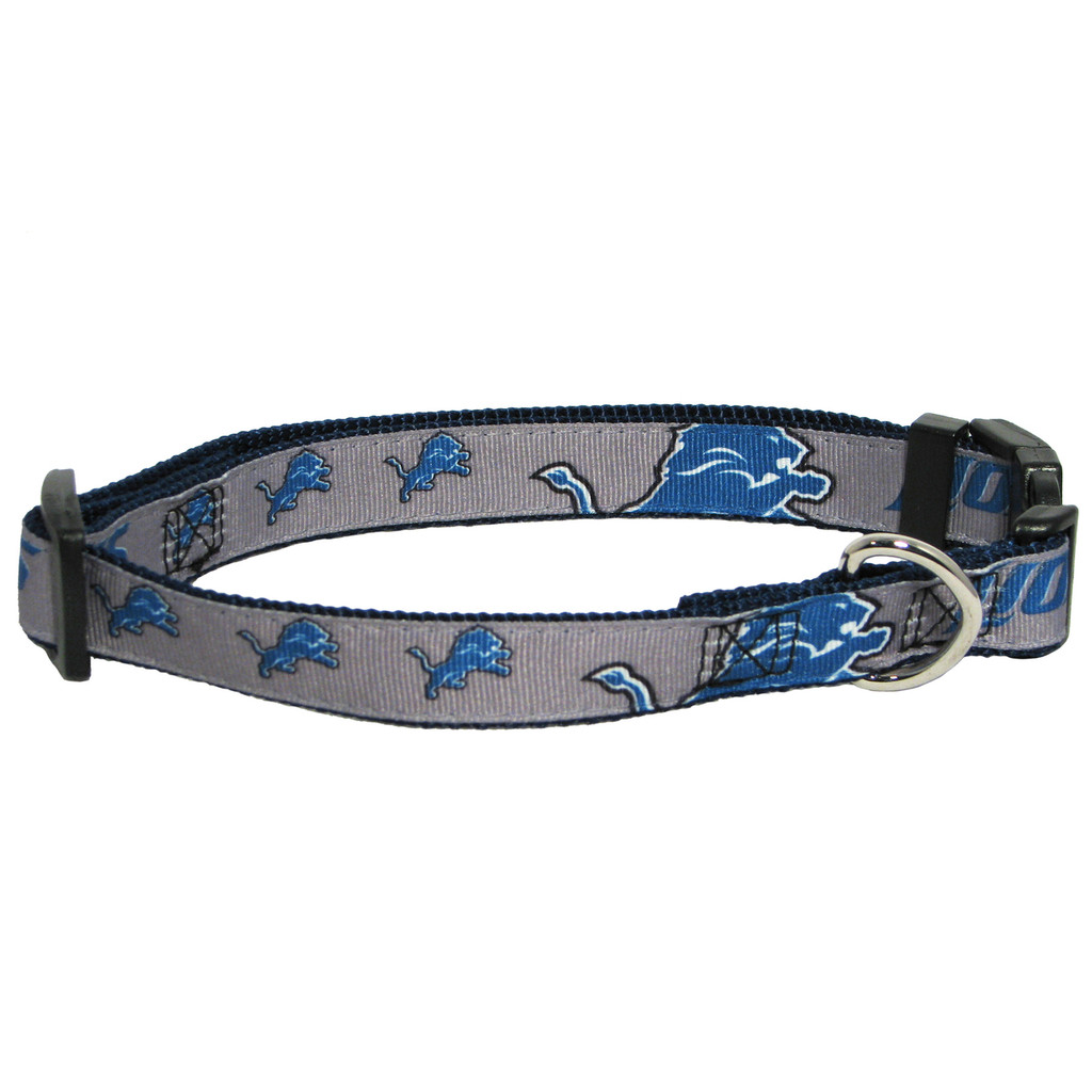 Detroit Lions Dog Pet Premium Adjustable Nylon Collar