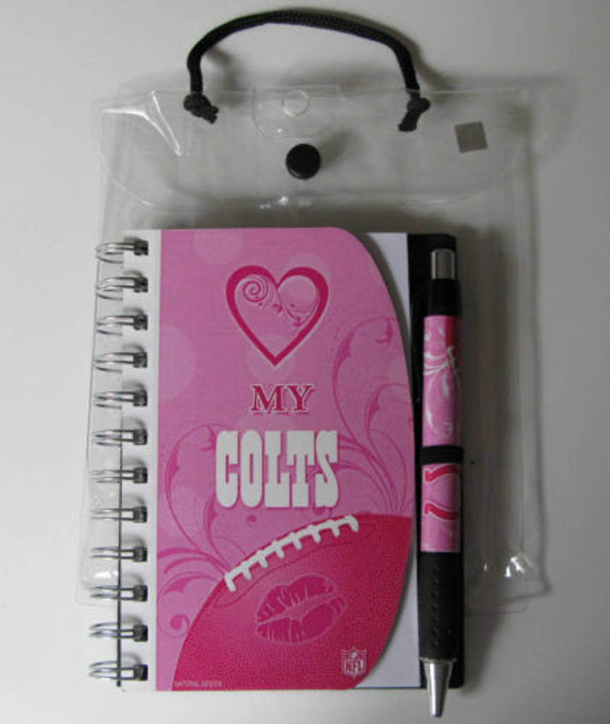 Indianapolis Colts Love Pink Mini Notebook & Pen Set