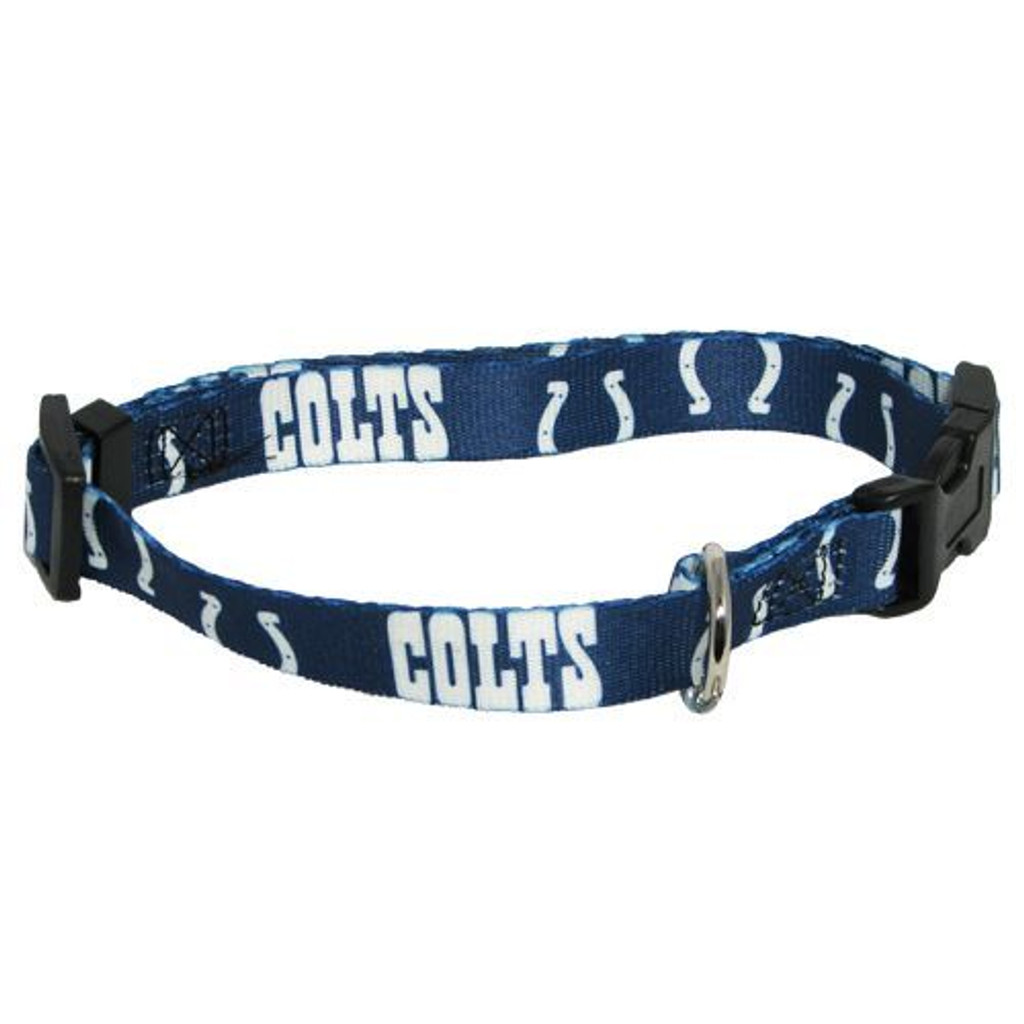 Indianapolis Colts Dog Pet Adjustable Nylon Collar