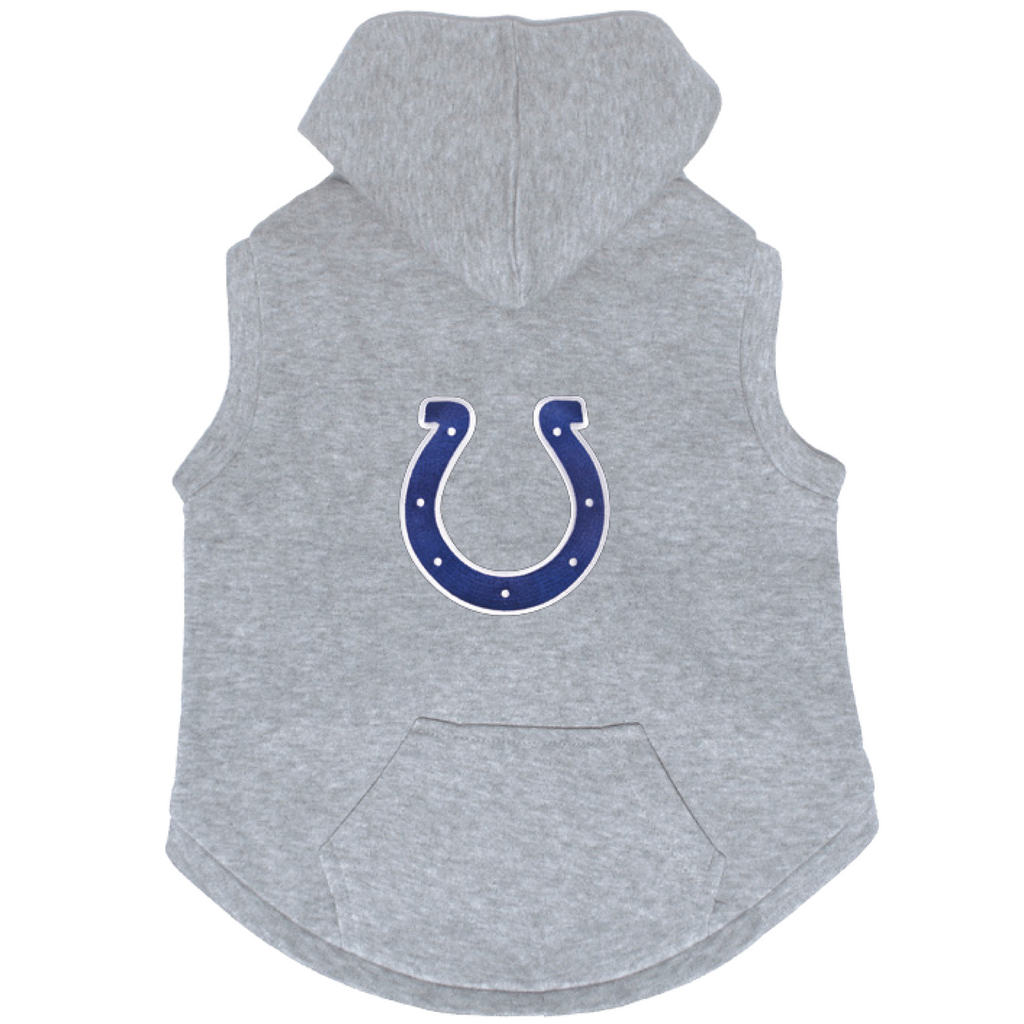 Indianapolis Colts Dog Pet Premium Button Up Embroidered Hoodie Sweatshirt