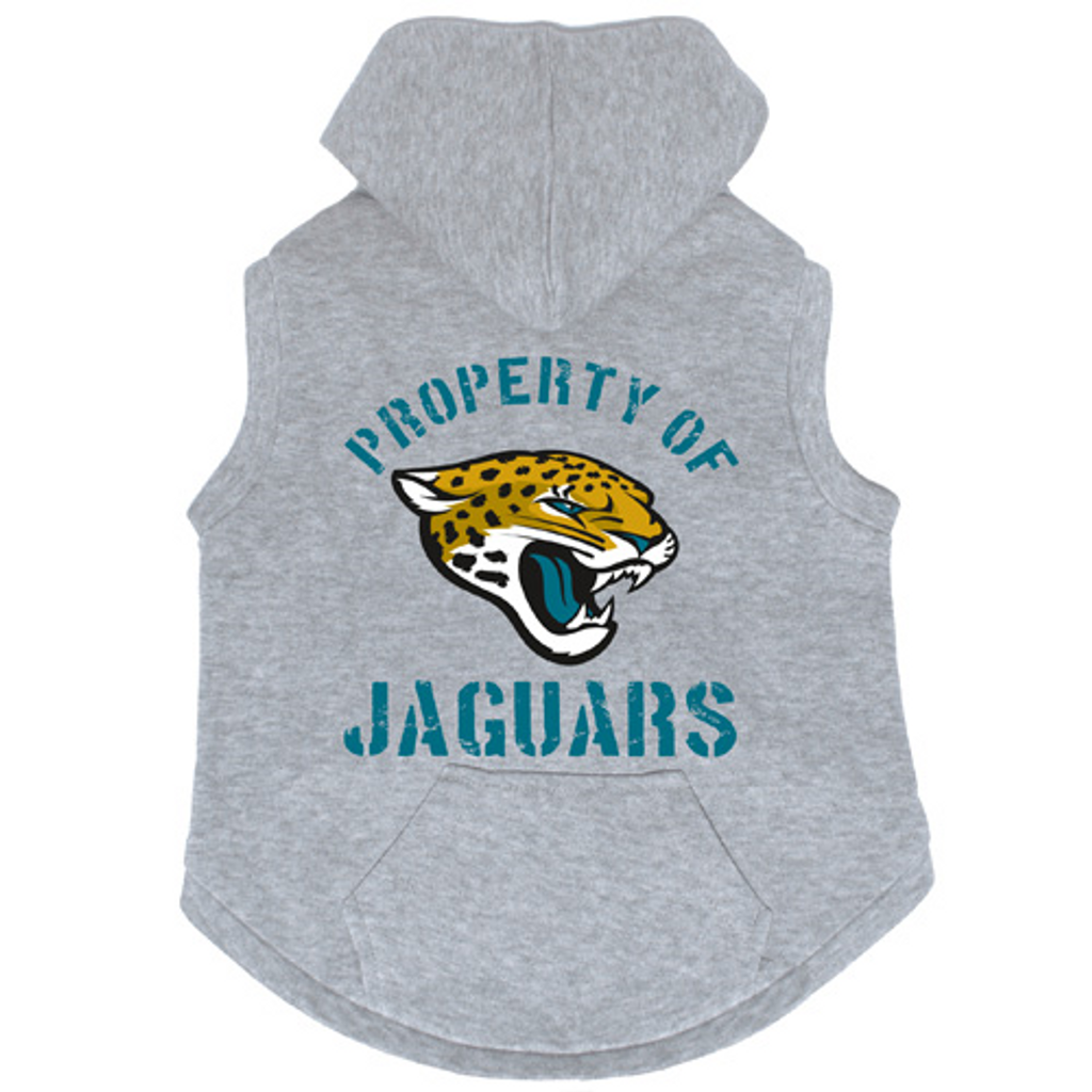 Jacksonville Jaguars Dog Pet Premium Button Up Property Of Hoodie Sweatshirt