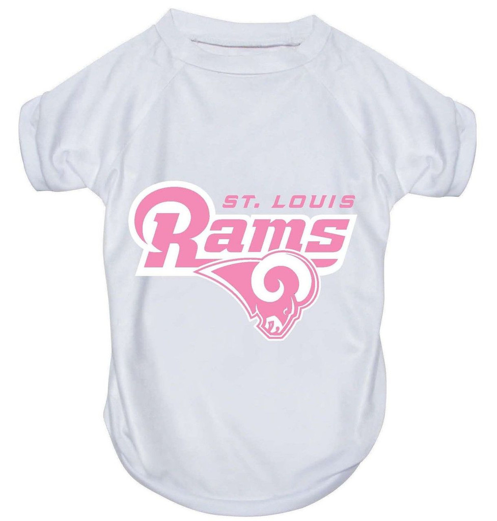 St. Louis Rams Dog Pet Pink Performance Tee T-Shirt