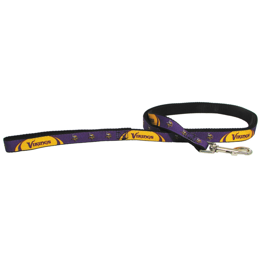 Minnesota Vikings Dog Pet Premium 6ft Nylon Lead Leash