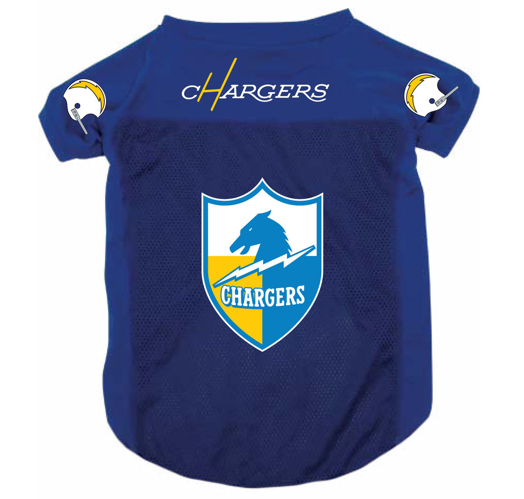 San Diego Chargers Dog Pet Mesh Football Jersey Throwback