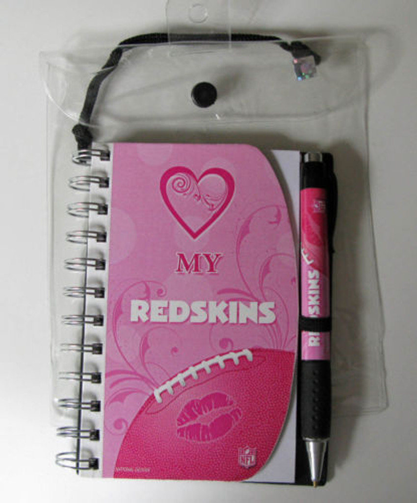 Washington Redskins Love Pink Mini Notebook & Pen Set