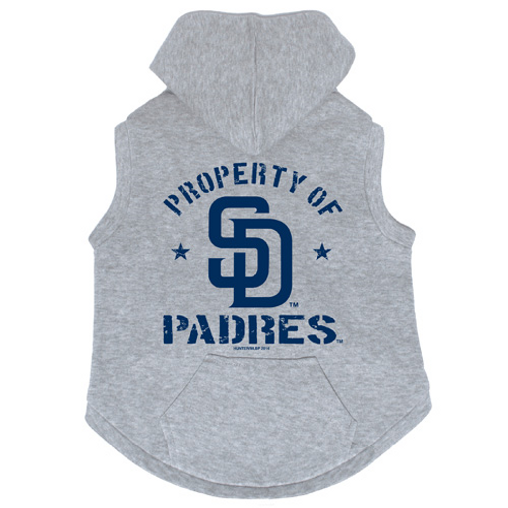 San Diego Padres Dog Pet Premium Button Up Property Of Hoodie Sweatshirt