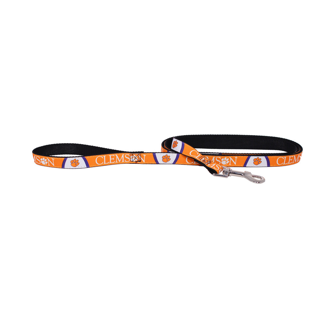 Clemson Tigers Dog Pet Premium 6ft Nylon Lead Leash