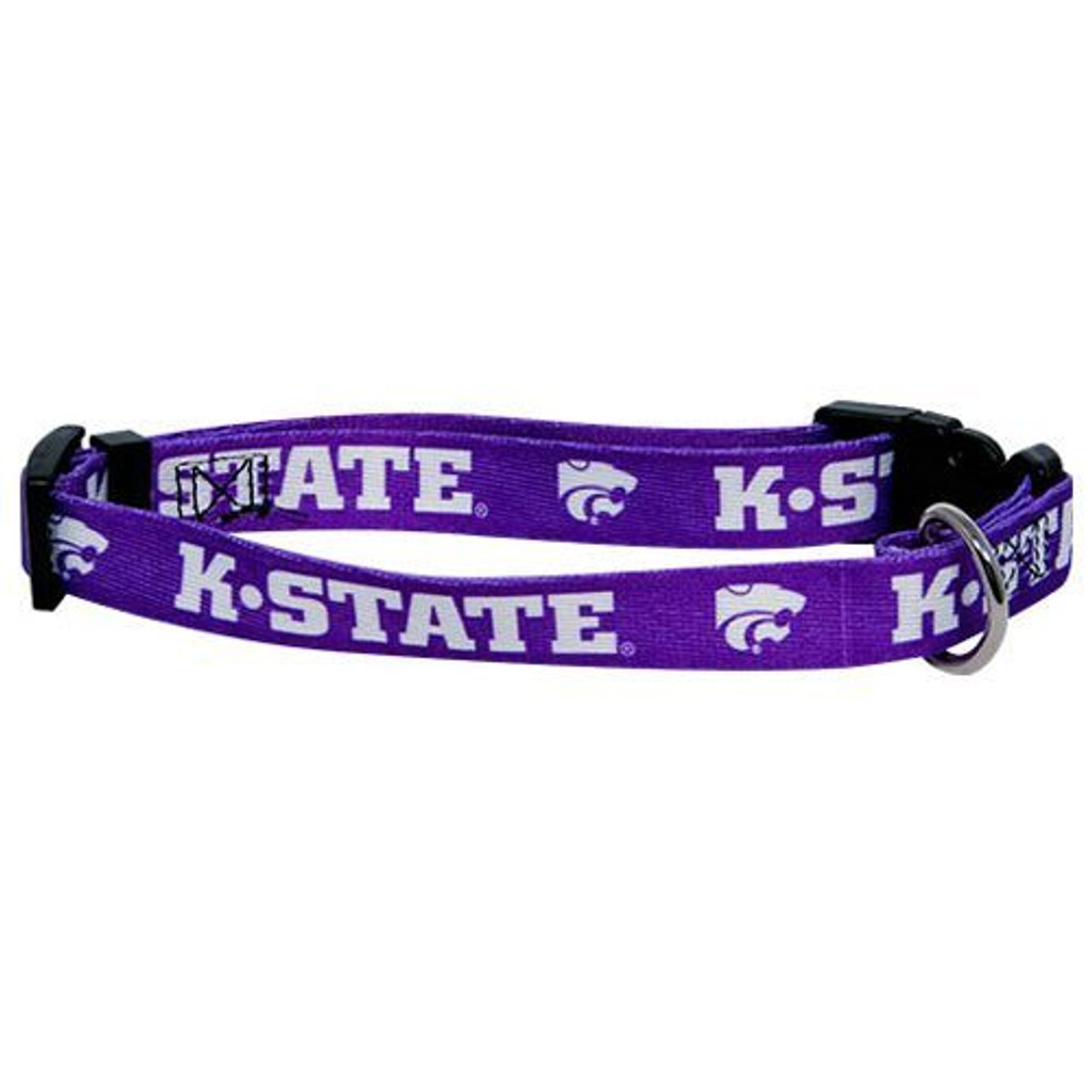 Kansas State Wildcats Dog Pet Adjustable Nylon Collar
