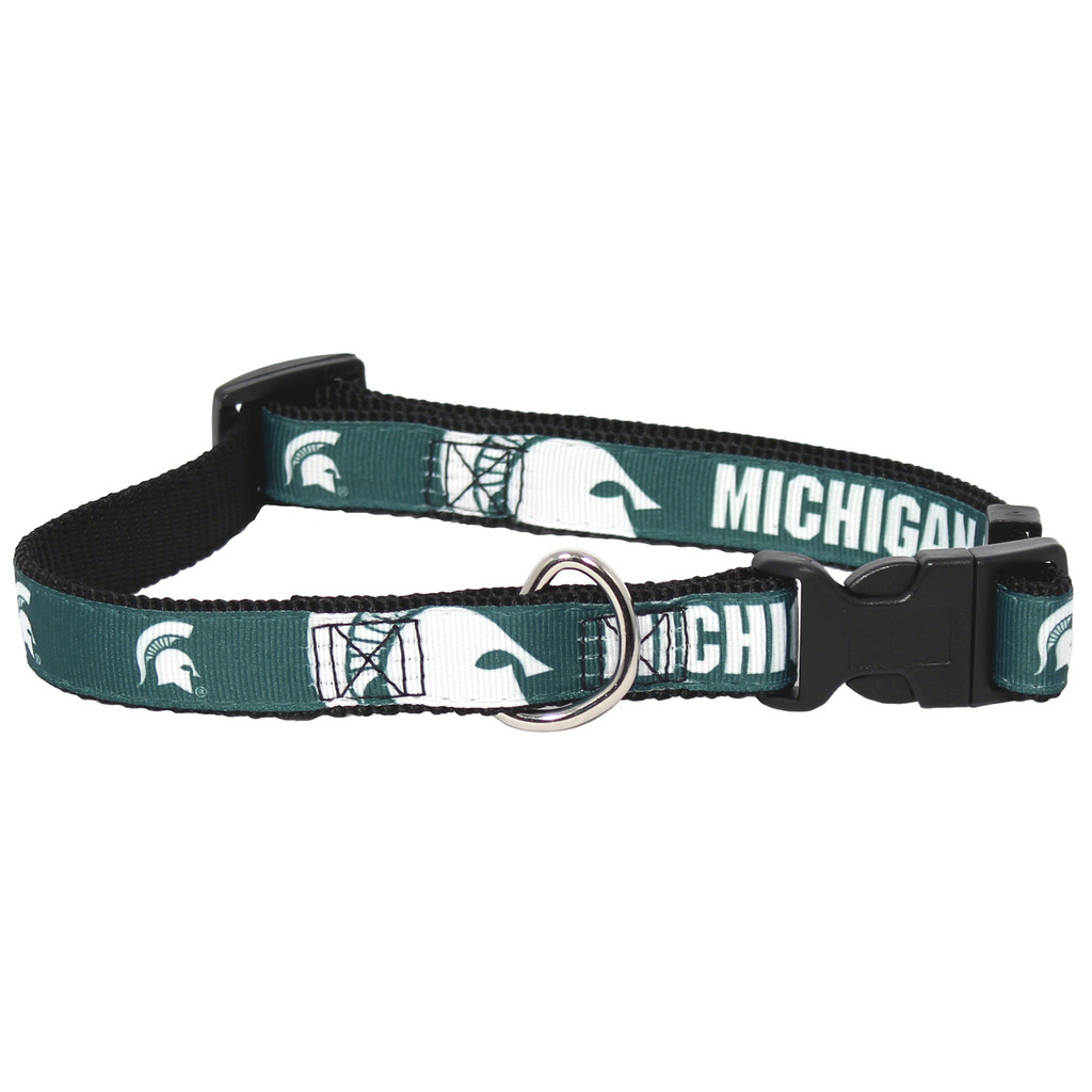 Michigan State Spartans Dog Pet Premium Adjustable Nylon Collar