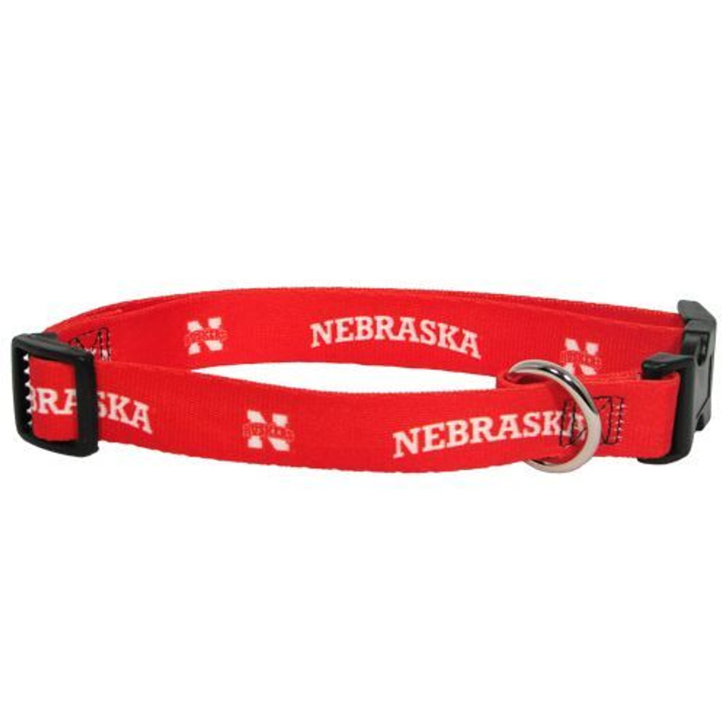 Nebraska Huskers Dog Pet Adjustable Nylon Collar