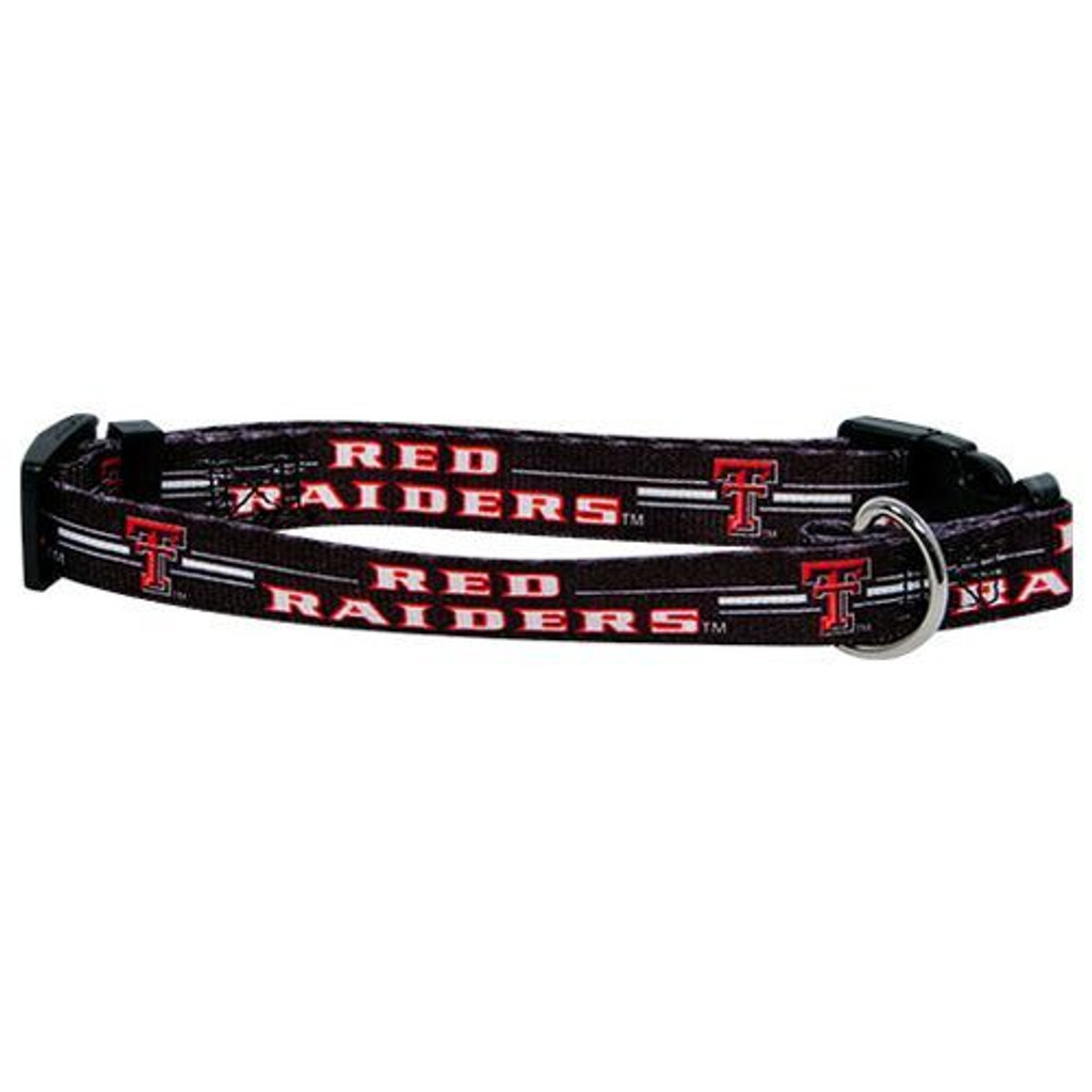 Texas Tech Red Raiders Dog Pet Adjustable Nylon Collar