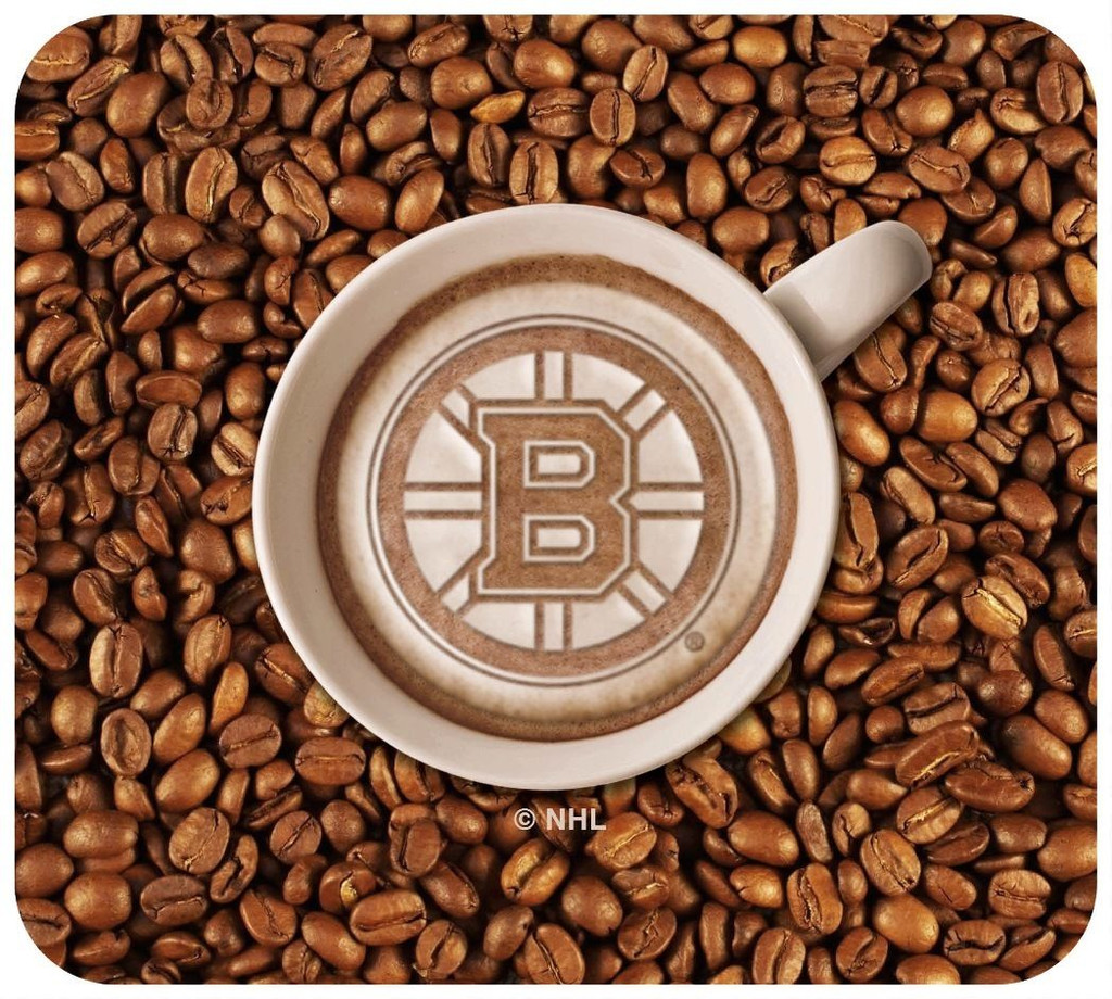 Boston Bruins Latteam Coffee Art Mouse Pad