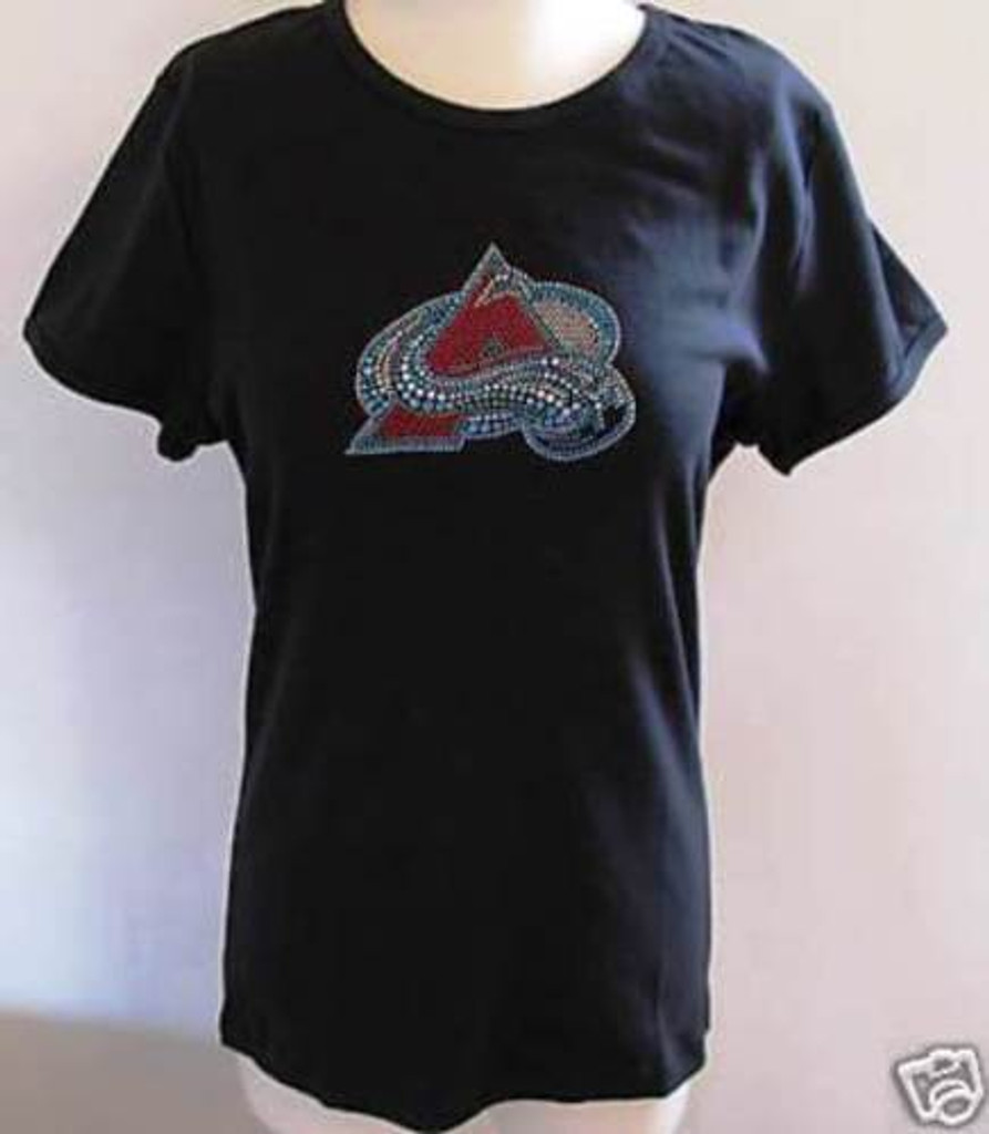 Colorado Avalanche Ice It Crystals Women's Babydoll Tee Shirt