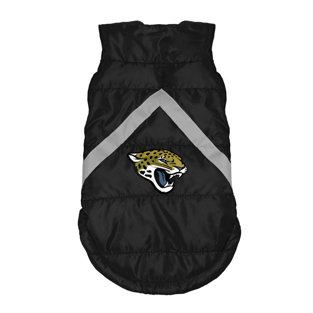 Jacksonville Jaguars Dog Pet Premium Puffer Vest Reflective Jacket