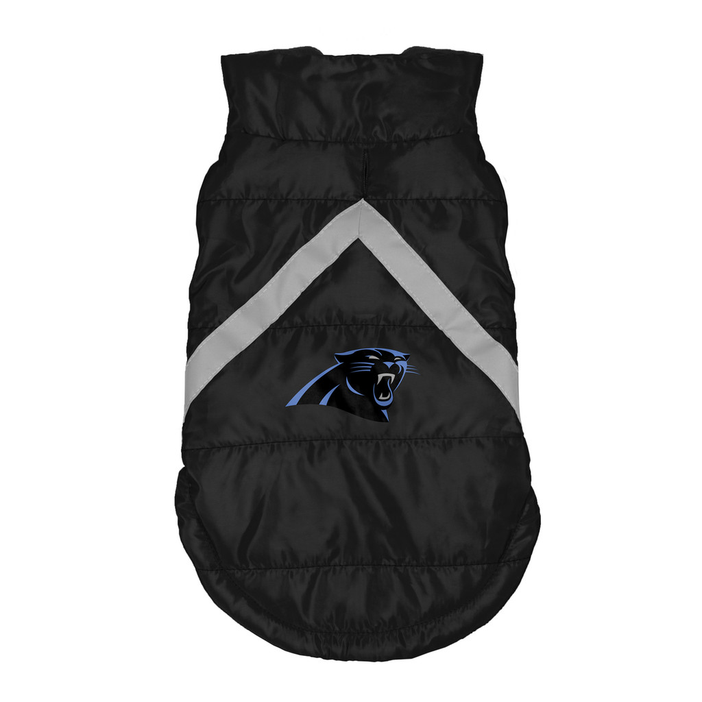 Carolina Panthers Dog Pet Premium Puffer Vest Reflective Jacket