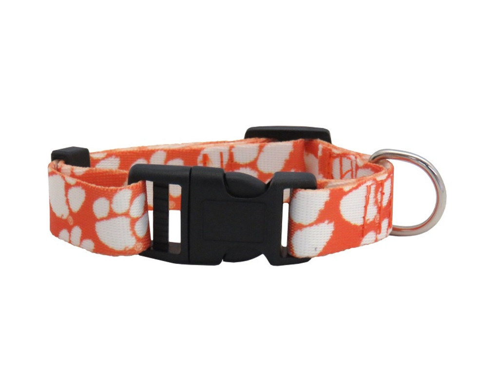 Clemson Tigers Dog Pet Adjustable Nylon Logo Collar 