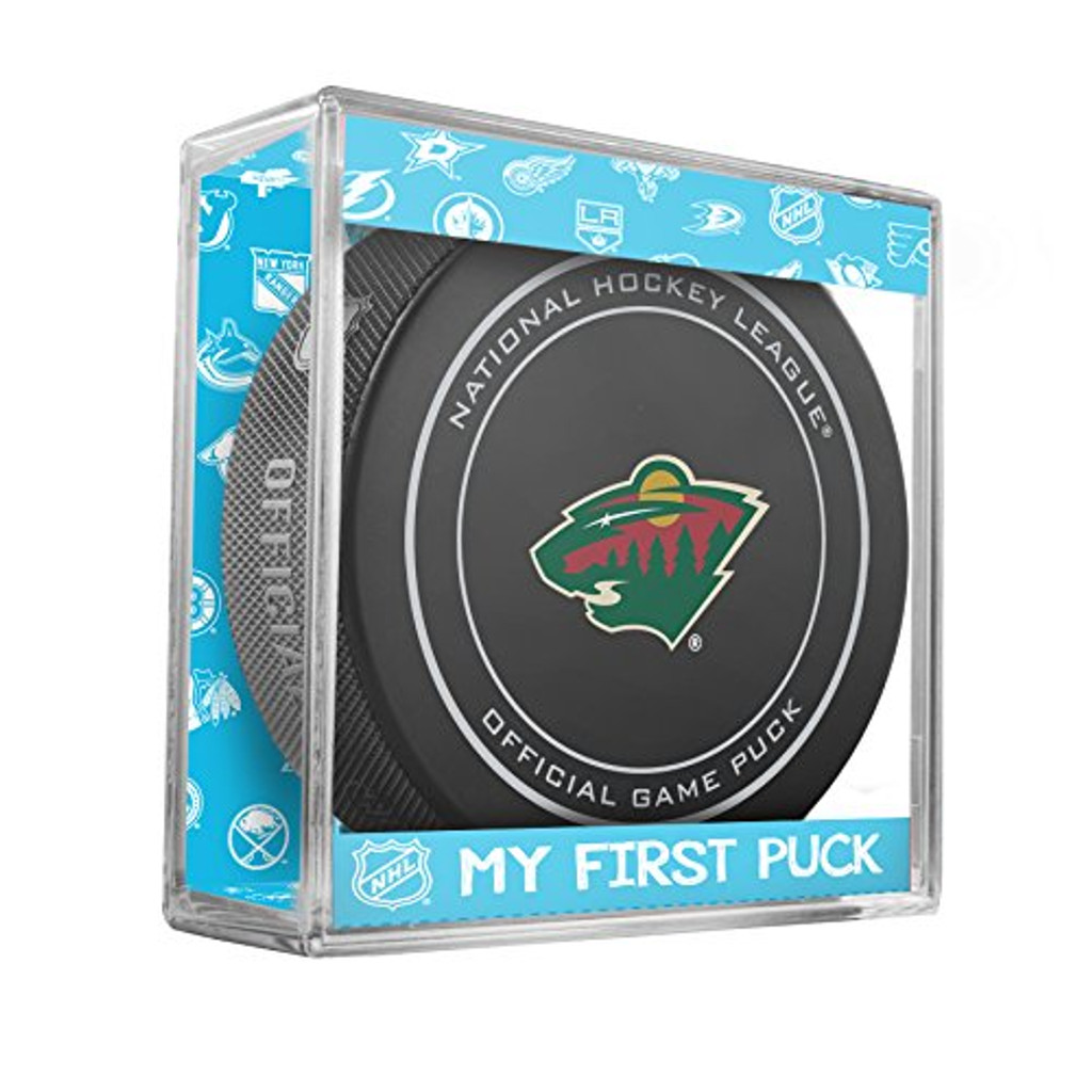 Minnesota Wild My First Official Puck In Case Baby Boy Blue