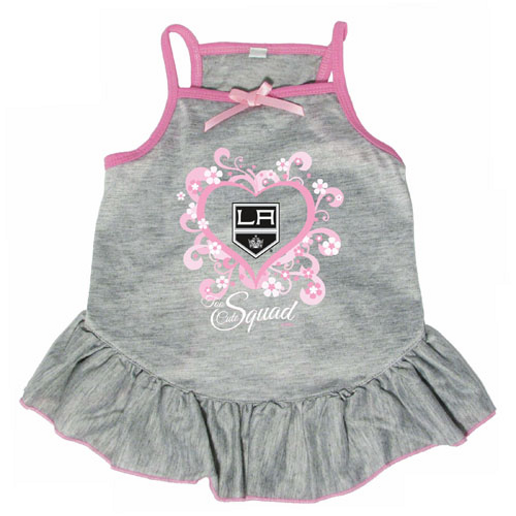 Los Angeles Kings Dog Pet Pink Too Cute Squad Jersey Tee Dress