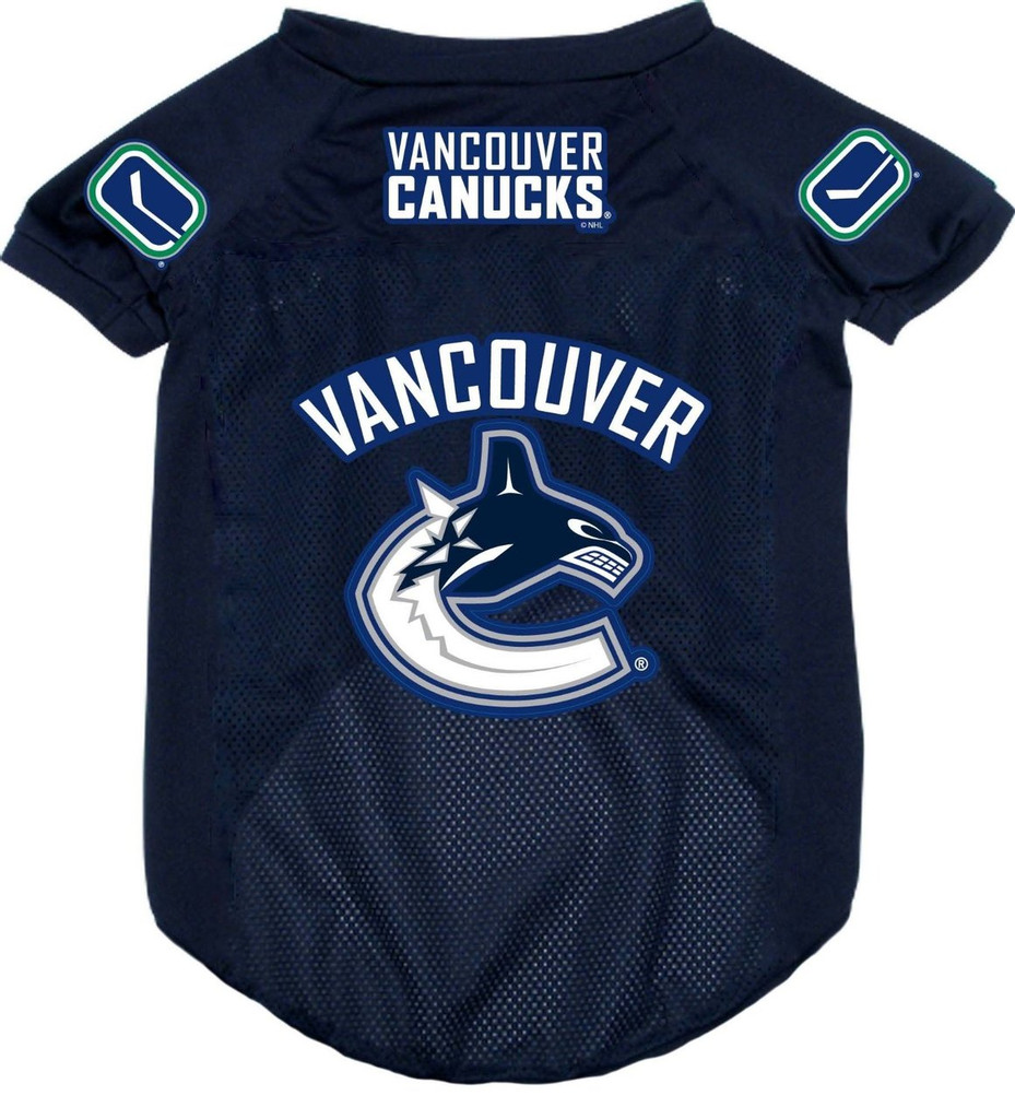 Vancouver Canucks Dog Pet Mesh Hockey Jersey 