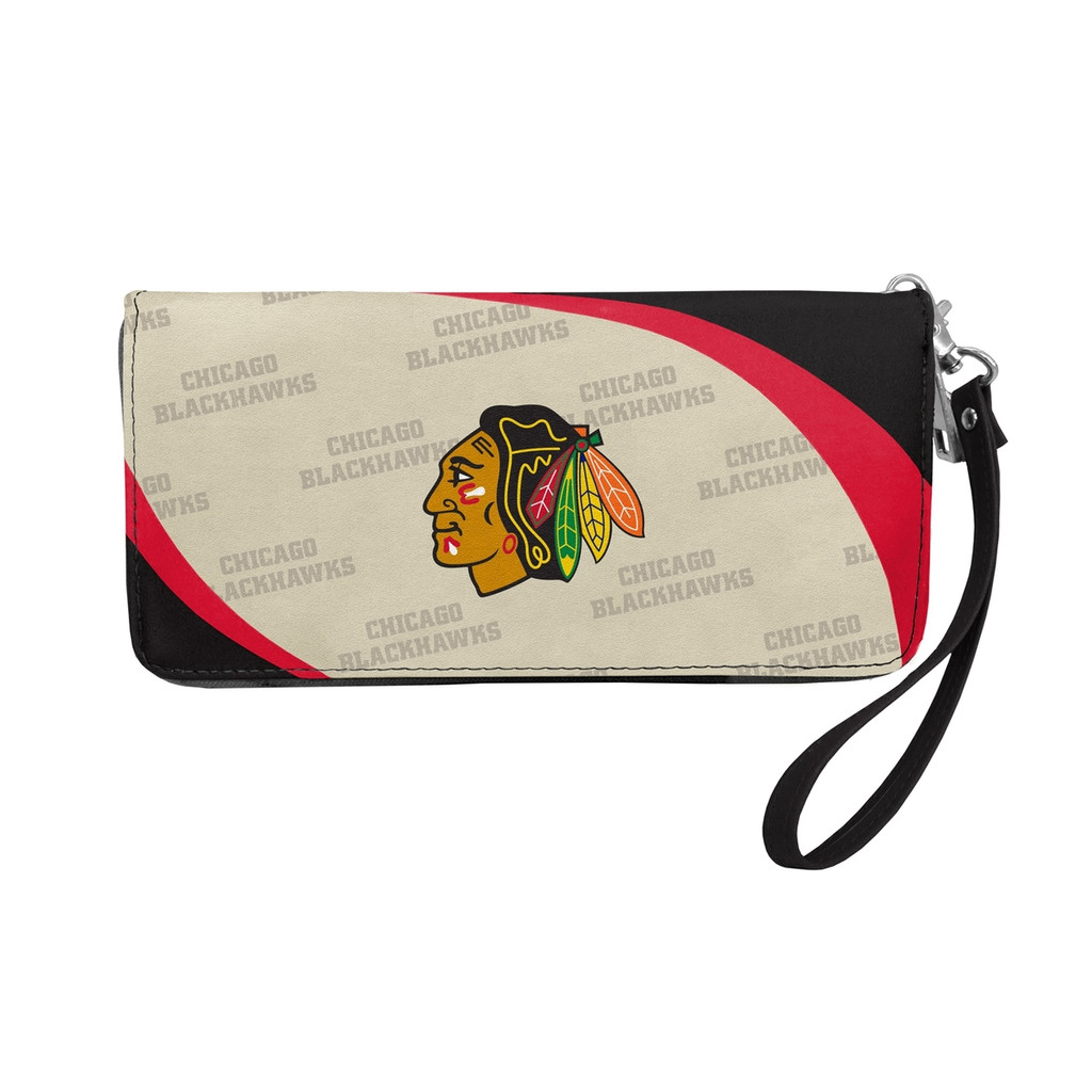 Chicago Blackhawks Curve Zip Organizer Wallet Wristlet