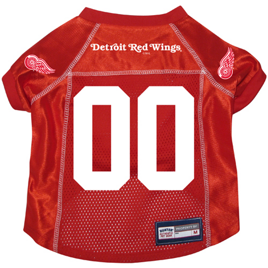 Detroit Red Wings Dog Pet Premium Alternate Mesh Hockey Jersey