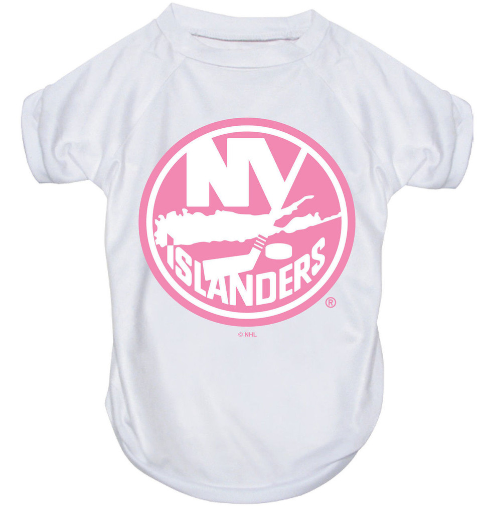 New York Islanders Dog Pet Pink Performance Tee T-Shirt