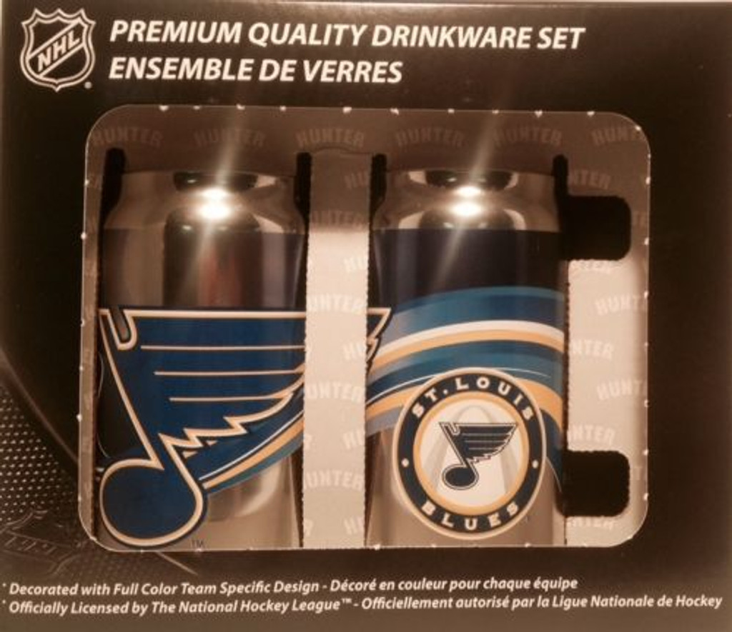 St. Louis Blues Soda Can Drinking Glass Boxed Set