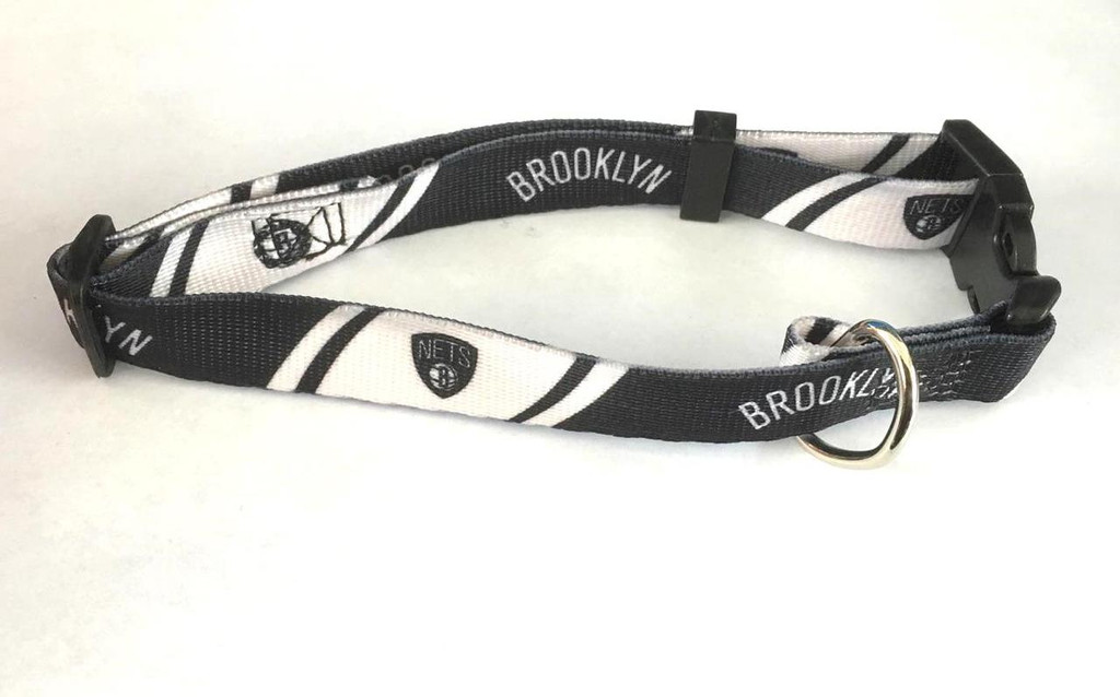 Brooklyn Nets Dog Pet Adjustable Nylon Collar