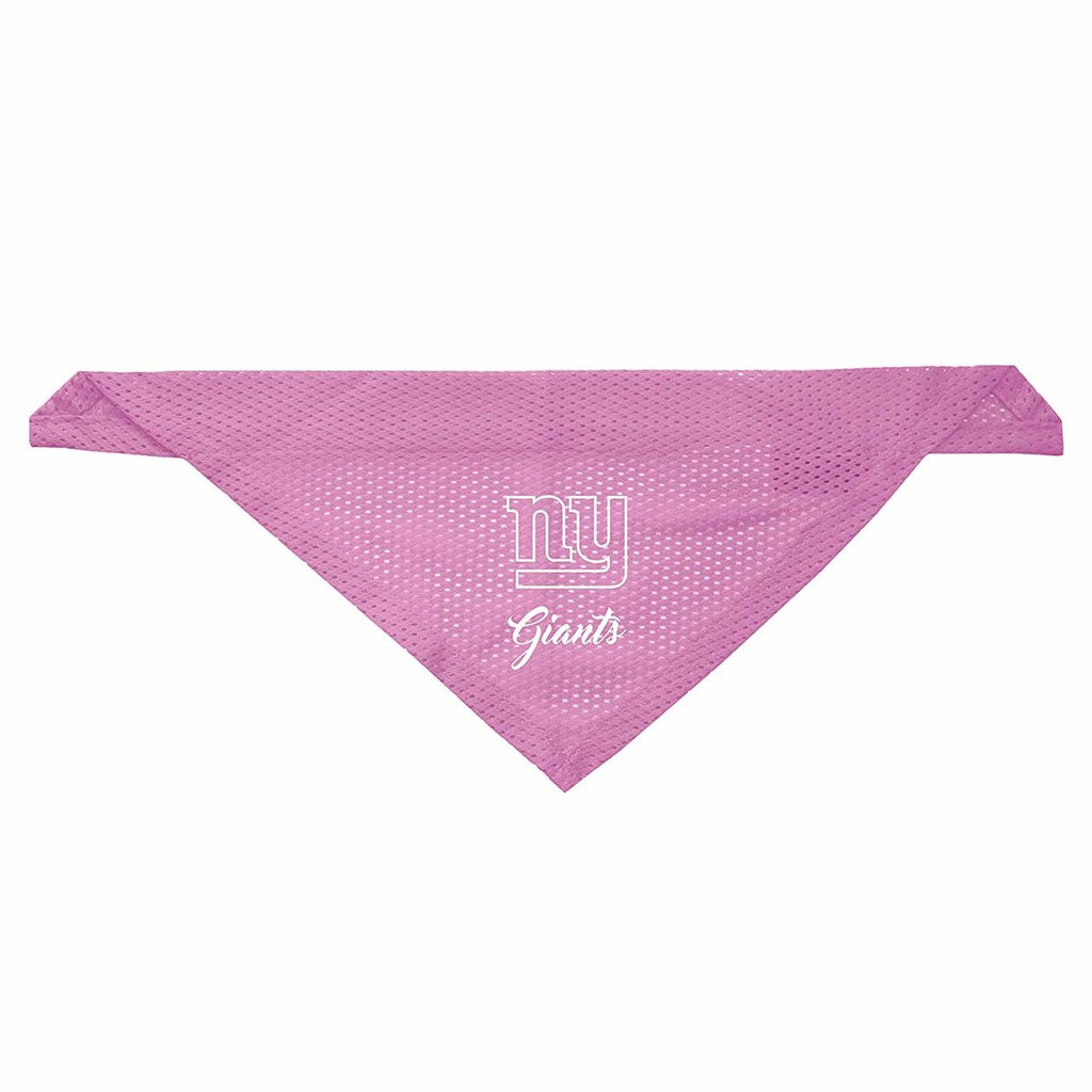 New York Giants Dog Pet Pink Mesh Jersey Bandana