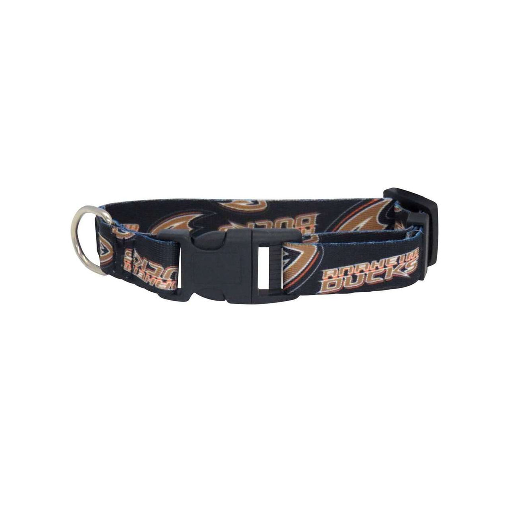 Anaheim Ducks Dog Pet Adjustable Nylon Logo Collar 