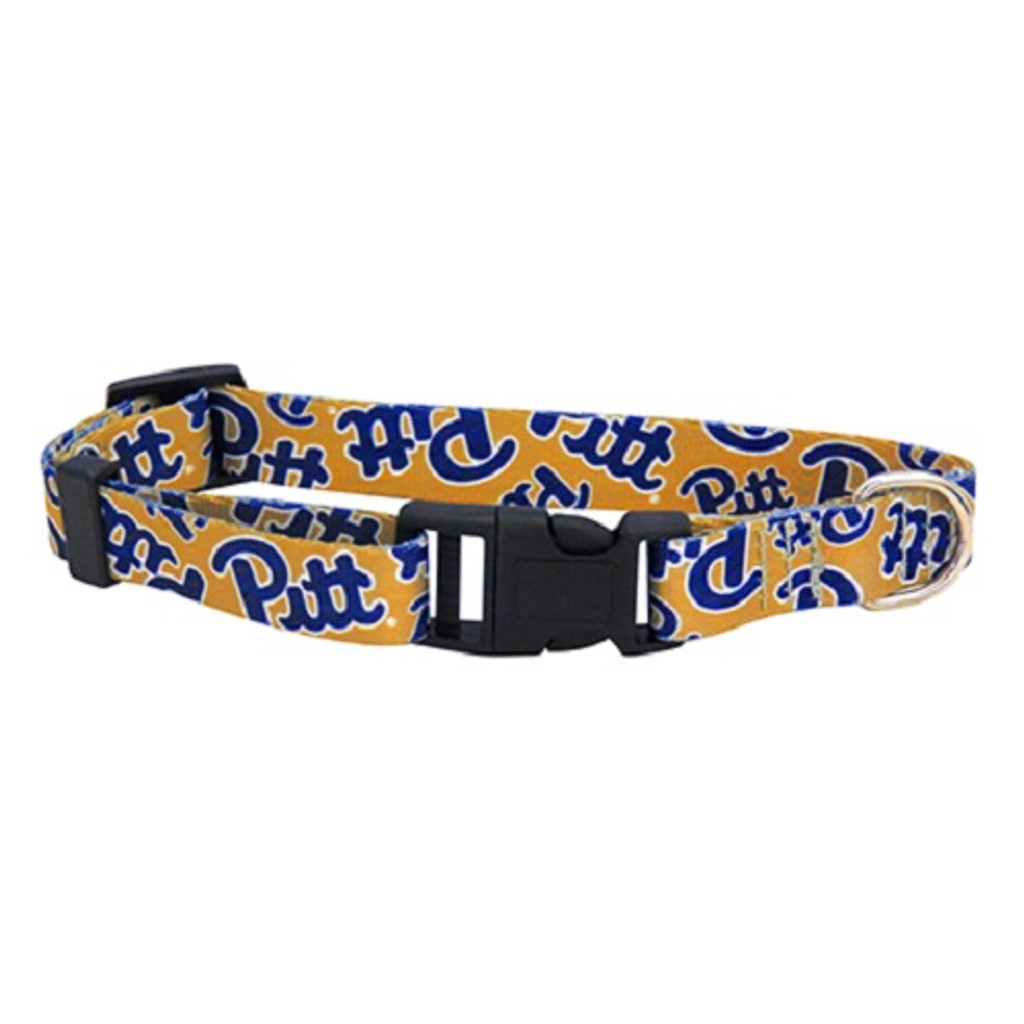 Pitt Panthers Dog Pet Adjustable Nylon Logo Collar 